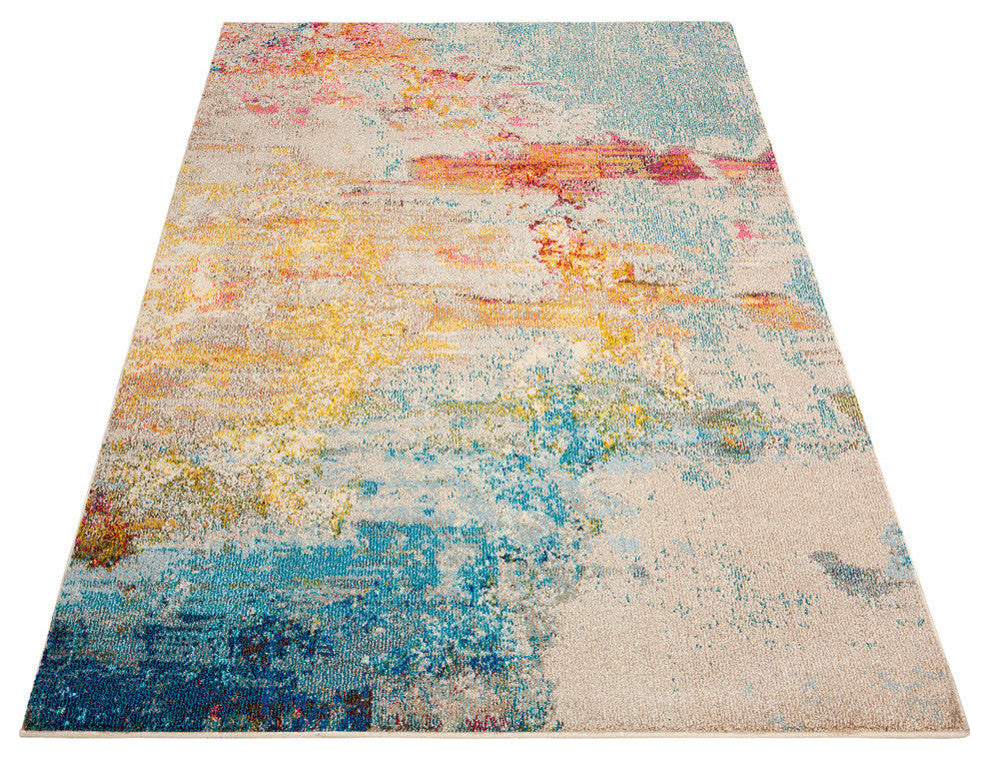 Nourison Celestial 5'3" x 7'3" Sealife Modern Indoor Area Rug