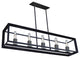 Artcraft AC10065 Five Light Isl Pendant Vineyard Matte Black