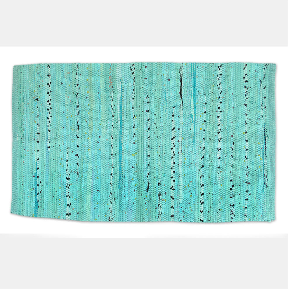 DII Rag Rug Multi Aqua 50x80Cm