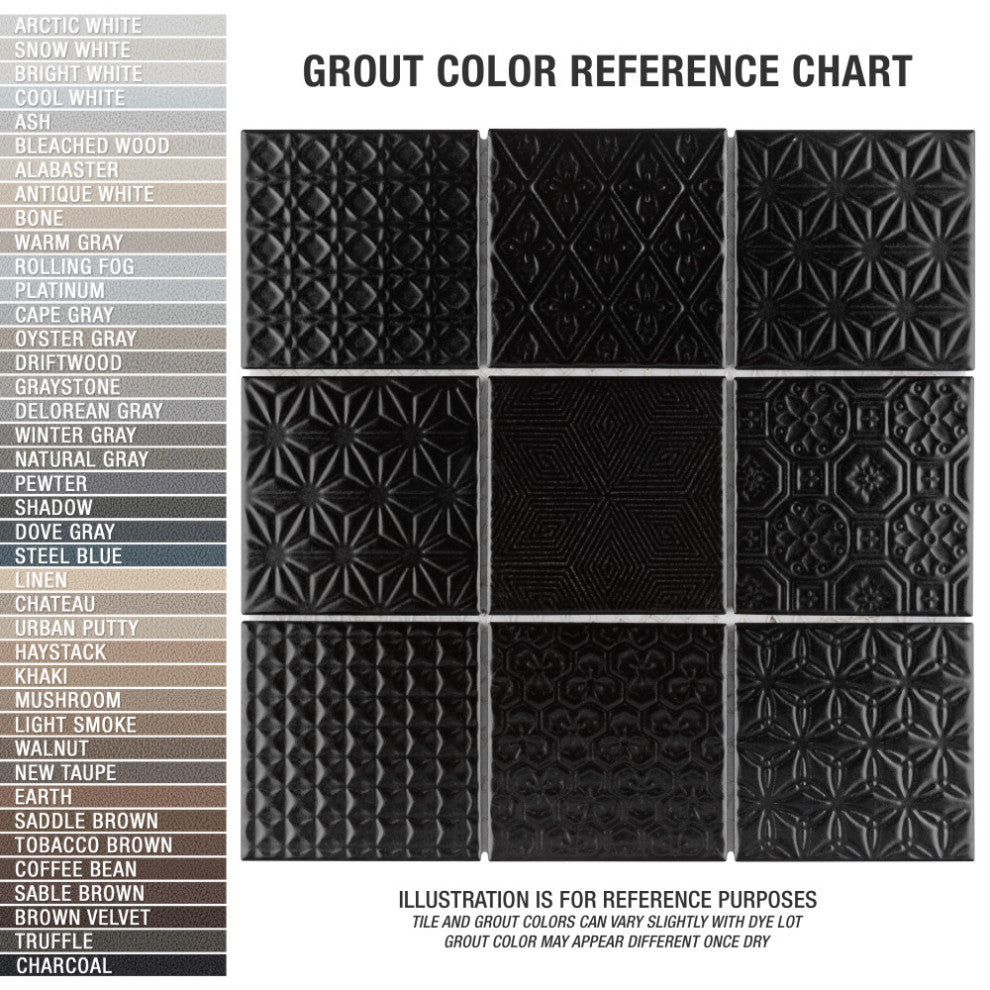 Spirit Black Porcelain Floor and Wall Tile