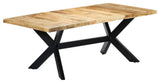 vidaXL Dining Table Kitchen Table Dining Room Dinner Table Solid Mango Wood