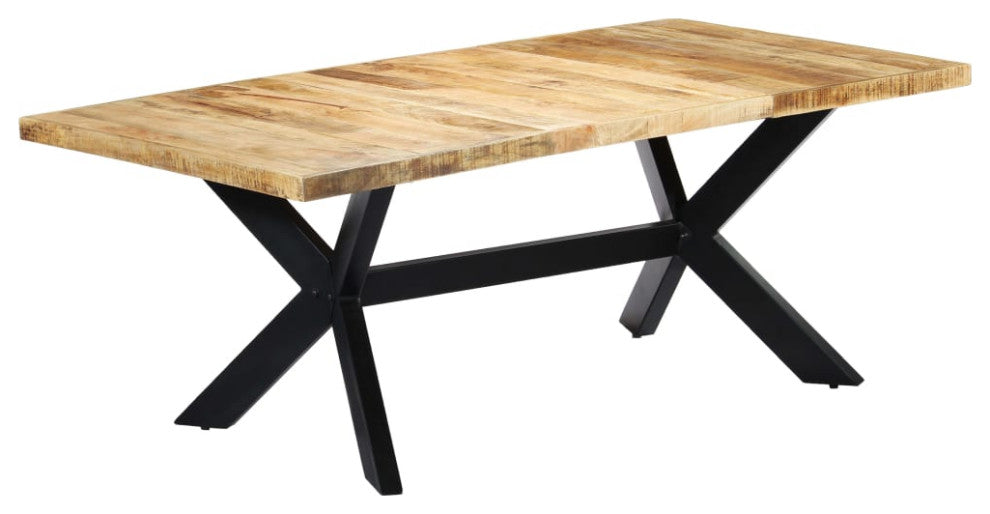 vidaXL Dining Table Kitchen Table Dining Room Dinner Table Solid Mango Wood