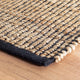 Dash & Albert Gridwork Black Handwoven Jute Rug, Black, Runner-2'6" x 8'