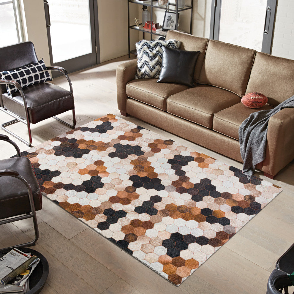 Indoor/Outdoor Stetson SS9 Canyon Machine Washable 3' x 5' Rug