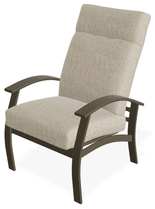 Belle Isle Cushion Outdoor Armchair, Grasscloth Dune/Beachwood
