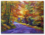 'New England Road' Canvas Art by David Lloyd Glover