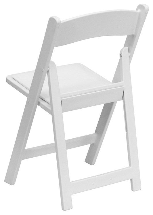 2 Pack 1000 LB Weight Capacity Hercules Folding Chair, White