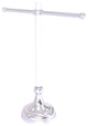 Pacific Grove Free Standing Towel Stand with Groovy Accents, Satin Chrome