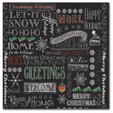 Fiona Stokes-Gilbert 'Chalk Christmas Patt' Canvas Art, 14 x 14