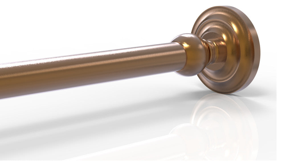 Que New Shower Curtain Rod Brackets, Brushed Bronze