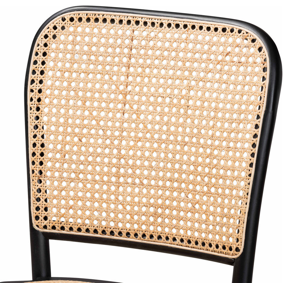 Suk Mid-Century Counter Stool, Black