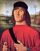 Andrea Solario Man With a Pink Carnation, Gallery Wrapped Canvas, 20"x25"