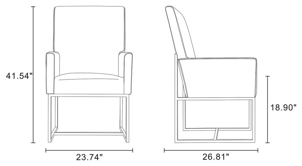 Manhattan Comfort Element Dining Chairs, Set of 6