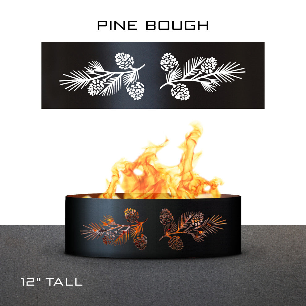 Pine and Bough Fire Ring, 30", 30