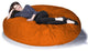 Jaxx 6' Cocoon Bean Bag Sofa, Mandarin