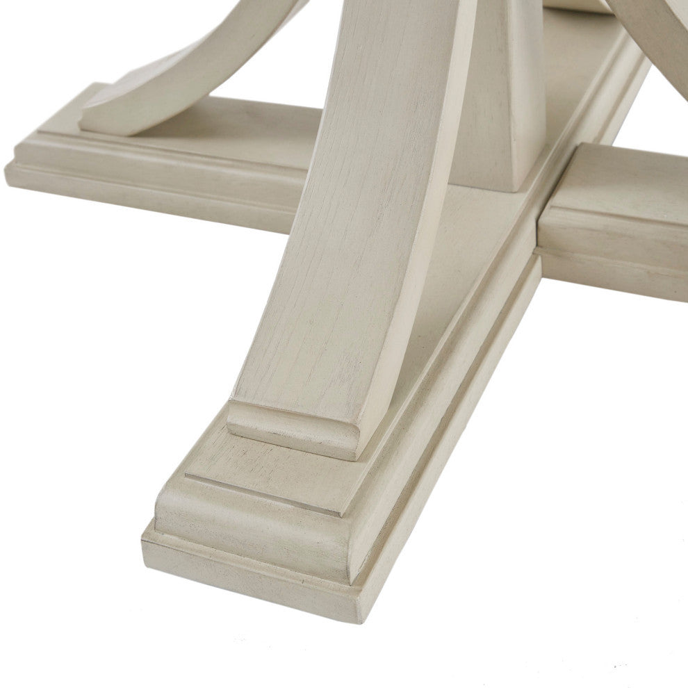 Madison Park Signature Helena Winged Dining Side Chair, Cream, Dining Table