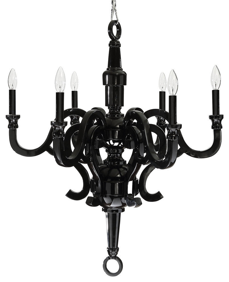 Modern Contemporary Living Dining Room Ceiling Light Chandelier, Black