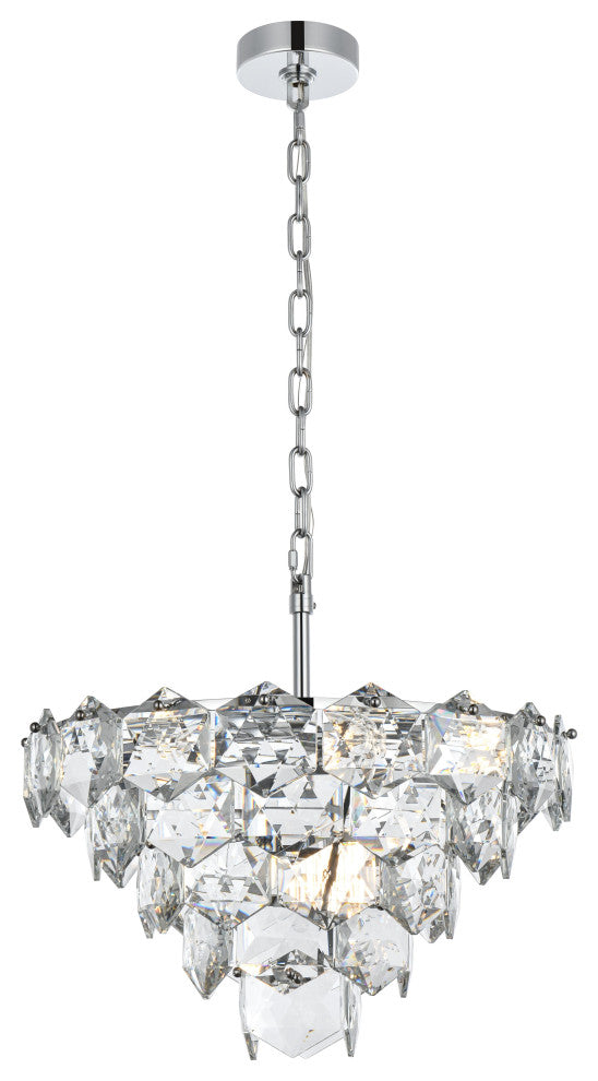 Home Living 20" Chandelier, Chrome
