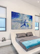 "Beach Volleyball" Painting Print on Wrapped Canvas, 60"x40"