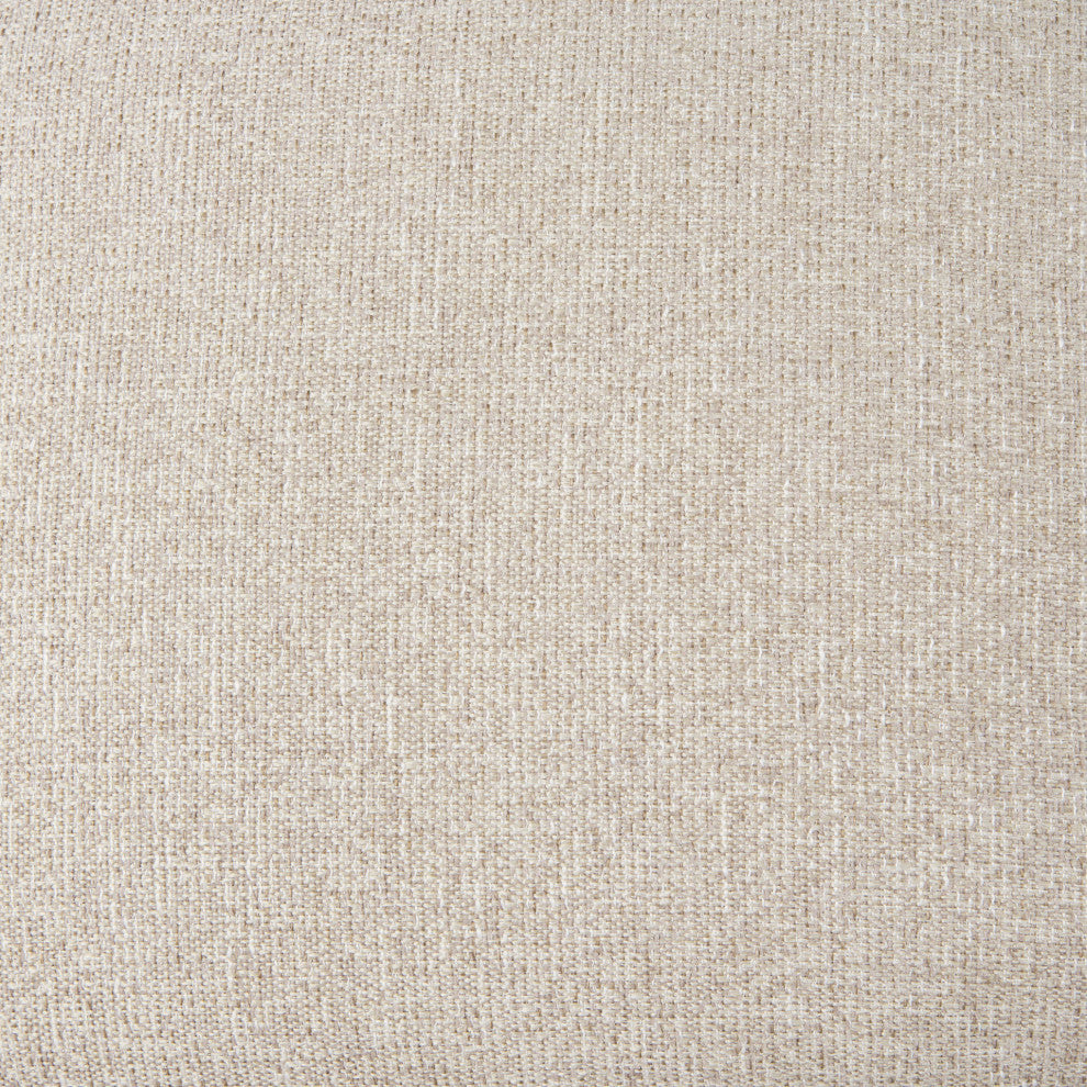 Brayden Beige Fabric Seat w/ Light Brown Solid Wood Accent Chair