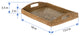 La Jolla Rattan Rectangular Serving Tray, Honey-Brown