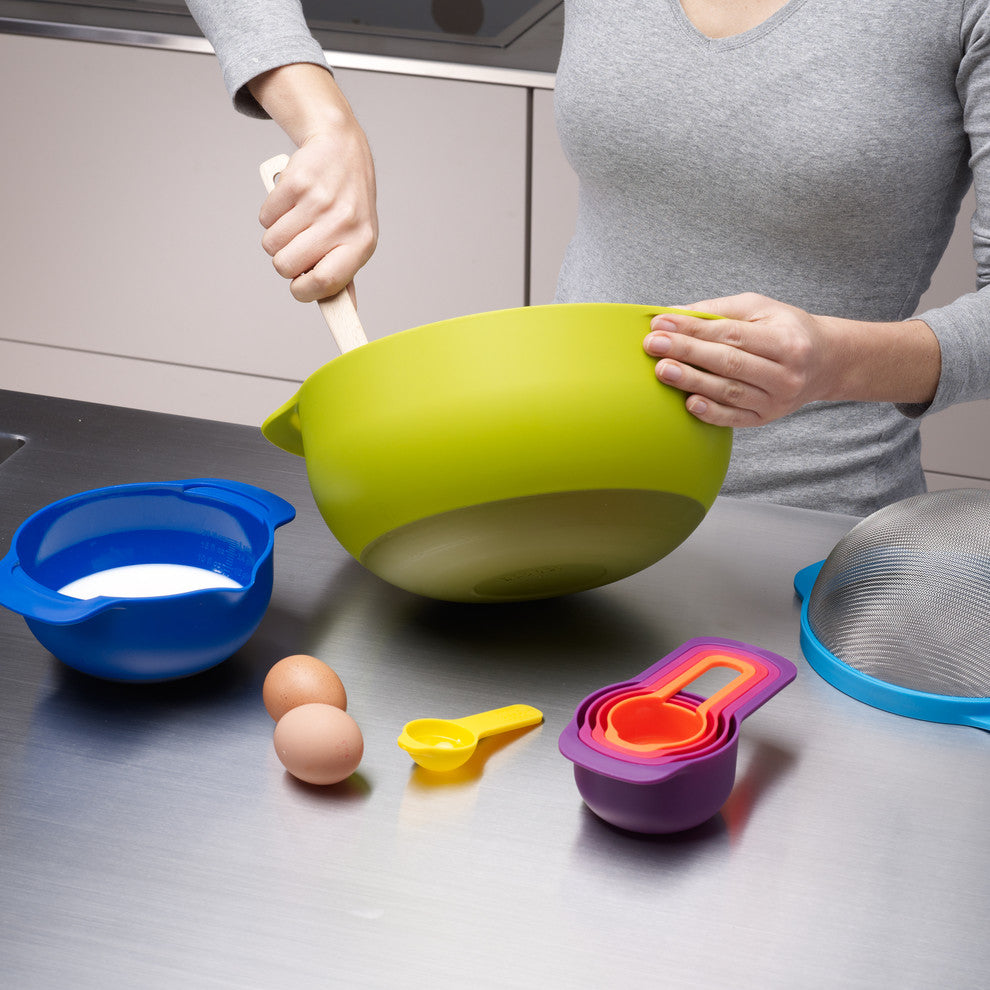Joseph Joseph Nest Plus 9 Piece Compact Multicolored Food Preparation Set
