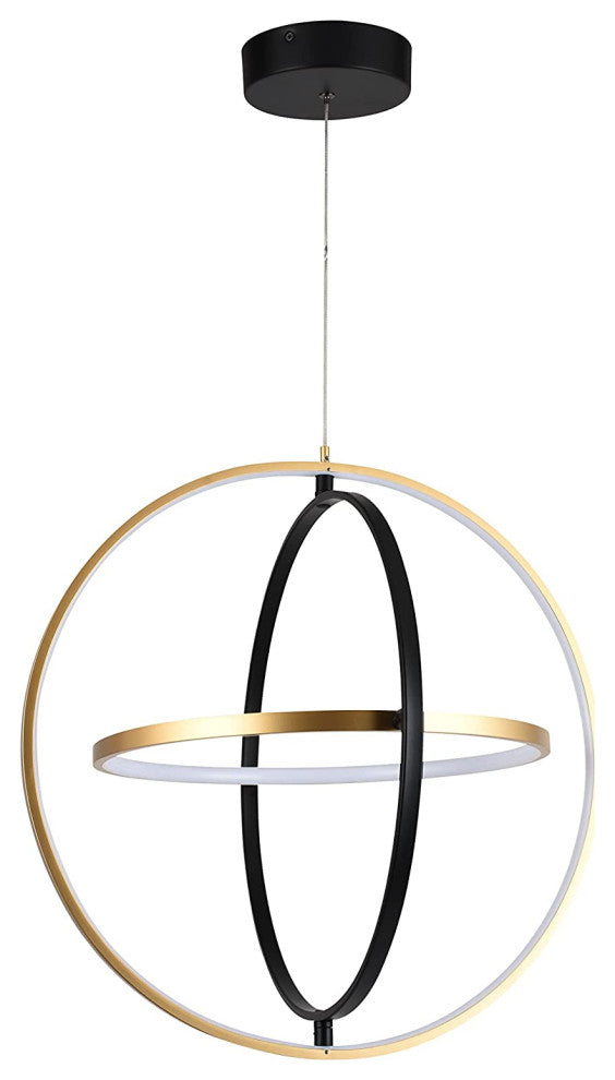 Modern LED Chandelier Adjustable Globe Pendant Light Fixture