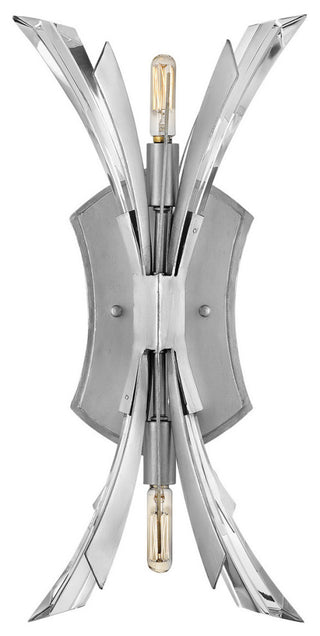 Fredrick Ramond FR40902 Vida 2 Light 17" Tall Wall Sconce - Brushed Graphite