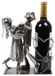Unique Decorative Dancing Couple Iron Wine Presenter, 8x10.5"