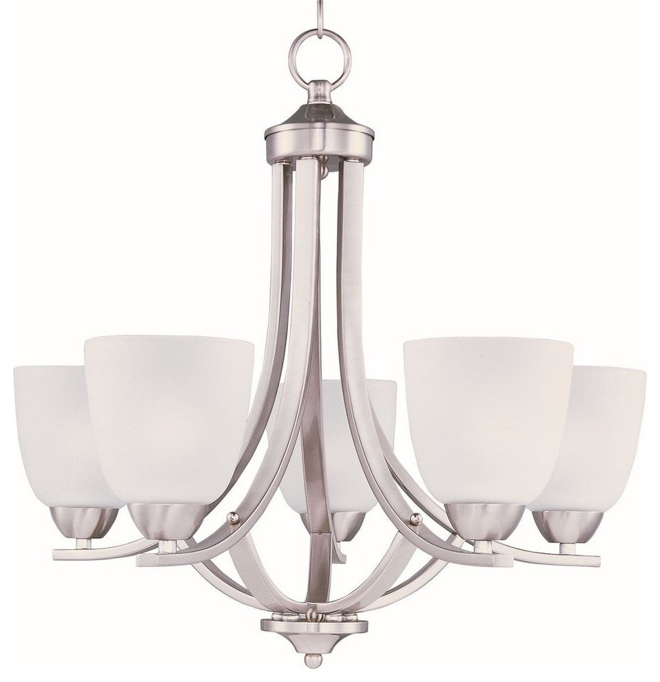 Maxim Lighting Axis 5-Light Chandelier in Satin Nickel - 11225FTSN
