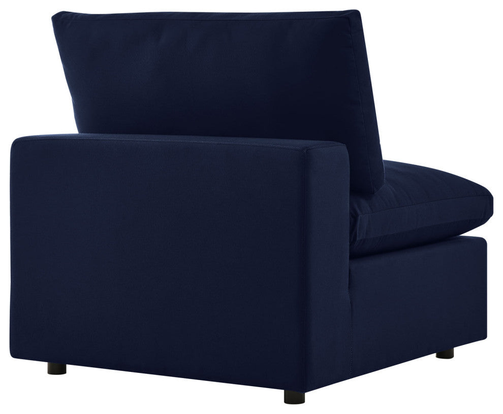 Commix 7-Piece Sunbrellaï¿½ Outdoor Patio Sectional Sofa Navy -5592