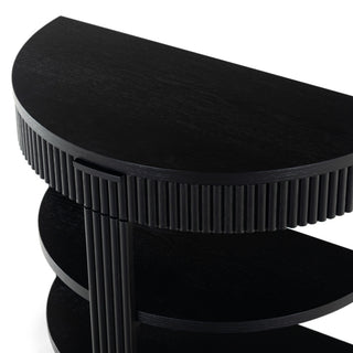 Safavieh Couture Shelbie Reeded Console Table, Black