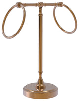 Vanity Top 2 Towel Ring Guest Towel Holder, Brushed Bronze