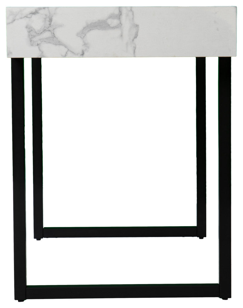 Bianca Modern Faux Marble Desk