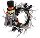 Nearly Natural W1199 26" Halloween Dapper Skeleton Wreath
