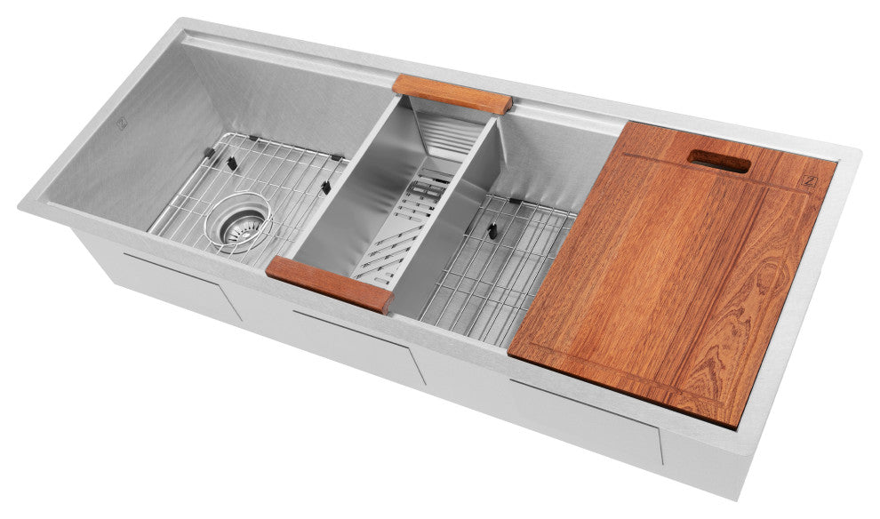 ZLINE 43 In. Under Mount Sink, DuraSnow Stainless Steel, SLS-43S