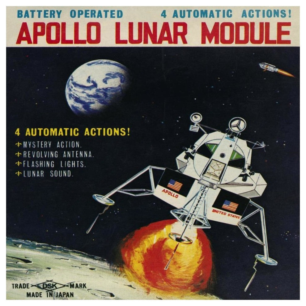 "Apollo Lunar Module" Digital Paper Print by Retrorocket, 42"x42"