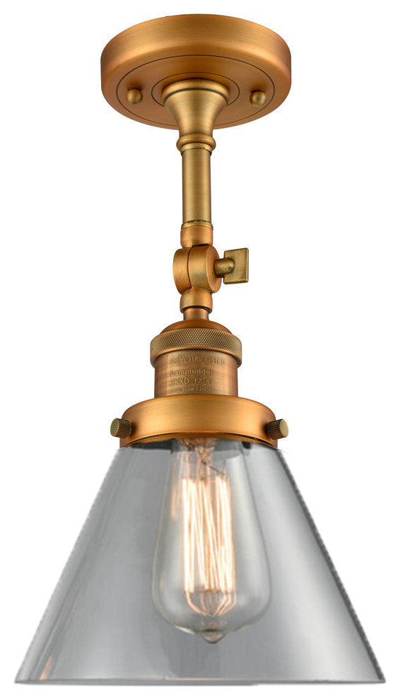 Innovations Lighting 201F-Bb-G42-Led 1 Light Dimmable Led Semi-Flush Mount