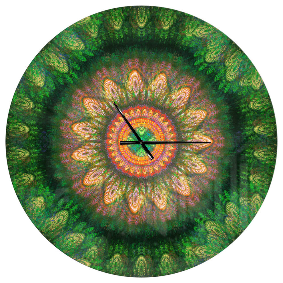 The Pattern Of The Gear System Oversized Modern Metal Clock 36