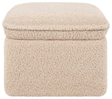 Cali Storage Ottoman, Boucle, Chai Shearling