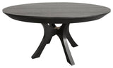 Palma 60" Round Dining Table, Ebony Oak