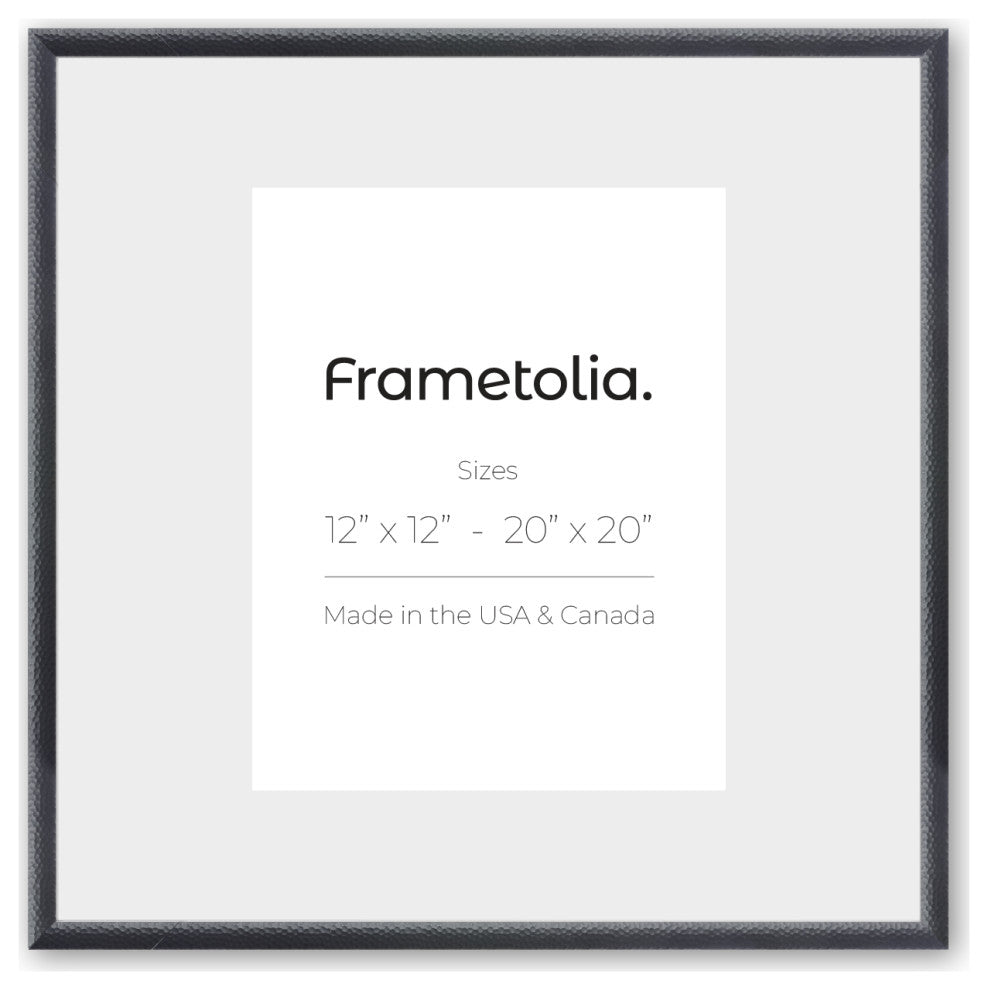 16" x 16" Hammered Black 1" Vintage Gallery Frame