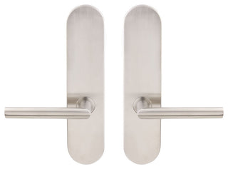 Stockholm Lever, Tubular Full Dummy Pair, Satin Stainless Steel, Left Hand