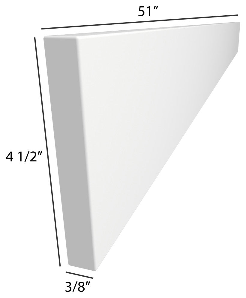 Dyconn Faucet True Solid Surface backsplash (48-Inch Backsplash)