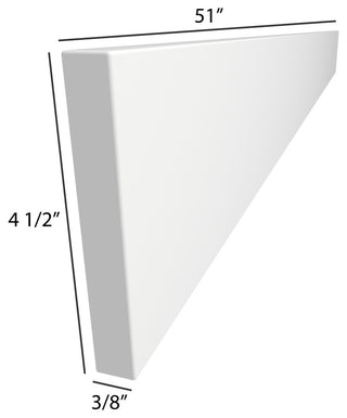 Dyconn Faucet True Solid Surface backsplash (48-Inch Backsplash)