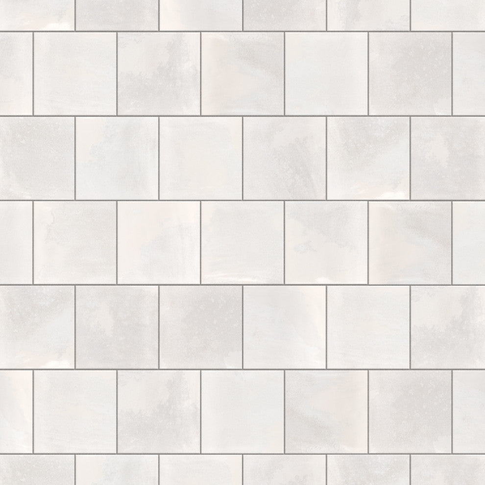 Kings Luxe Tradition Square White Ceramic Wall Tile