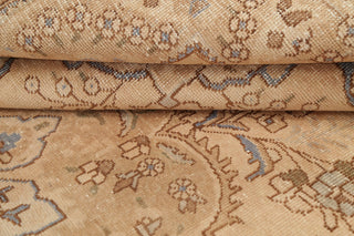 Consigned, Vintage-Style Faded Handmade Oriental Persian Area Rug, Beige, 6x10