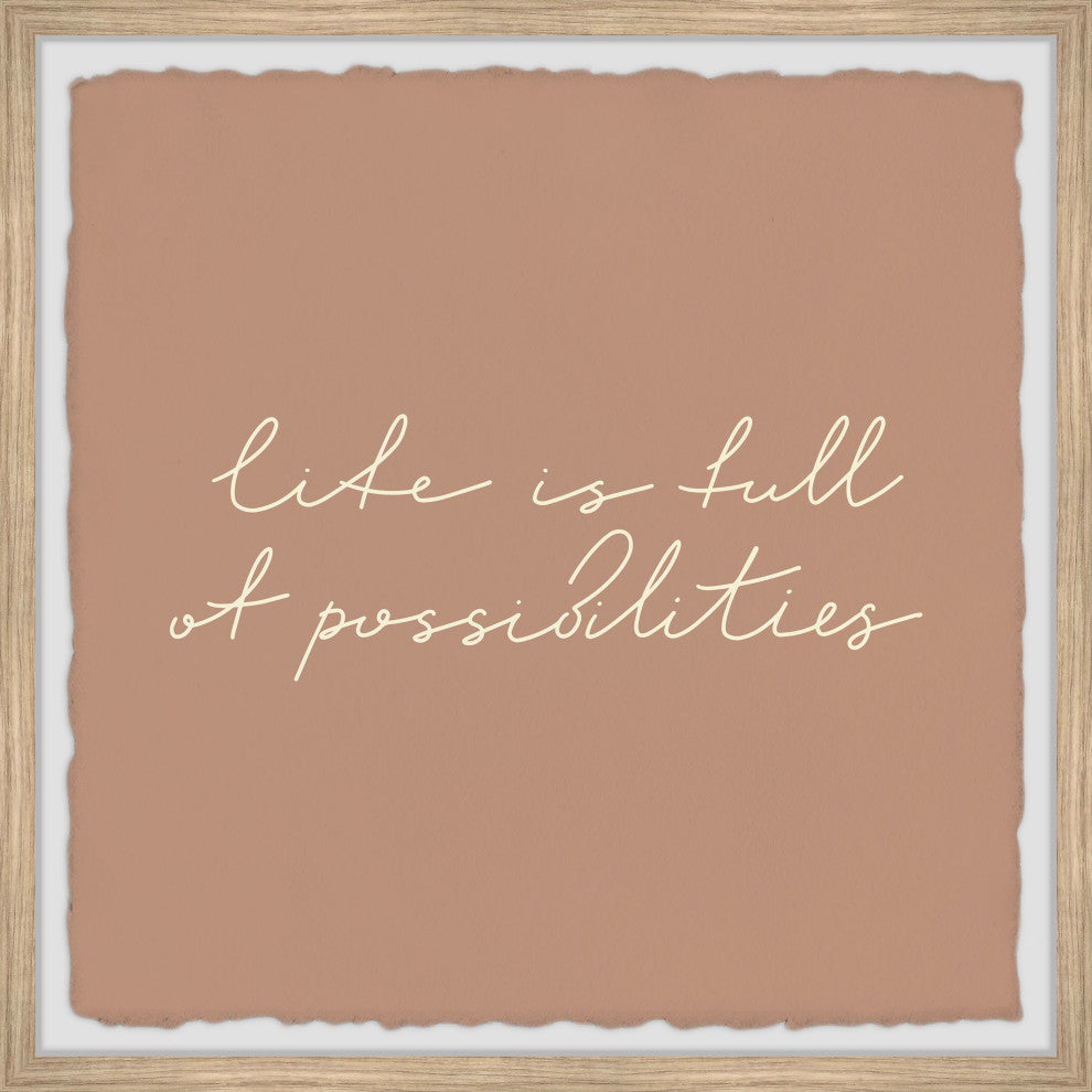 "Full of Possibilities" Framed Painting Print, 12x12
