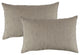 Austin Horn Classics Sunbrella Frequency Sand Boudoir Outdoor Pillow, Set of 2