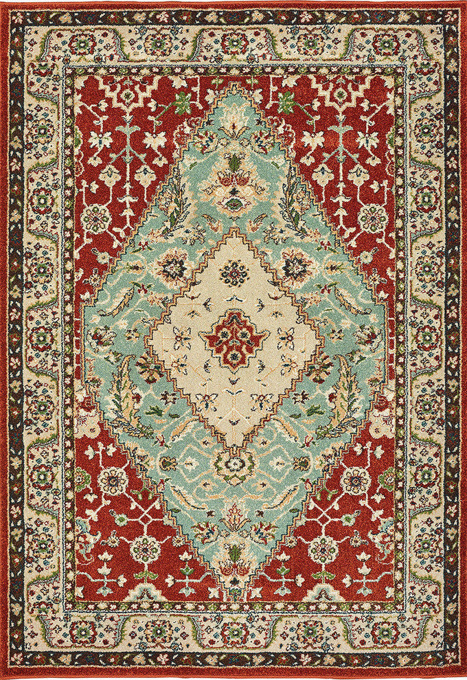 Oriental Weavers Dawson Rust/ Blue Oriental Indoor Area Rug 9'10"X12'10"
